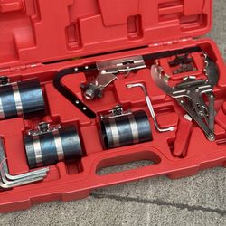11pcs Piston Ring Service Tool Set Adjustable Ring Compressor Plier Grove Cleaner