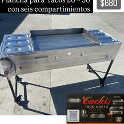 Plancha Nuevas Para Taquizas Con Mangera I Regulador 