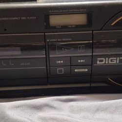 Boom Box Dual Cassette And Cd Player