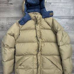 Vintage Penfield Jacket XS Brown Puffer Goose Down Insulated Parka 90s Hooded