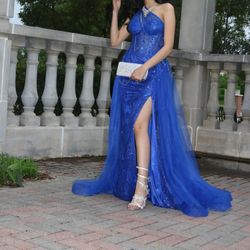 Royal Blue Prom Dress Size 2