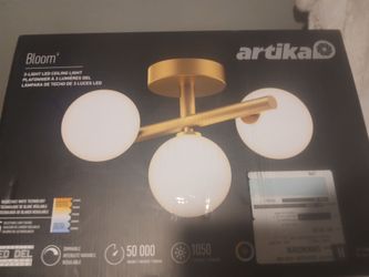 Artika Bloom 13-inch 3-Light Integrated LED Ceiling Light Fixture