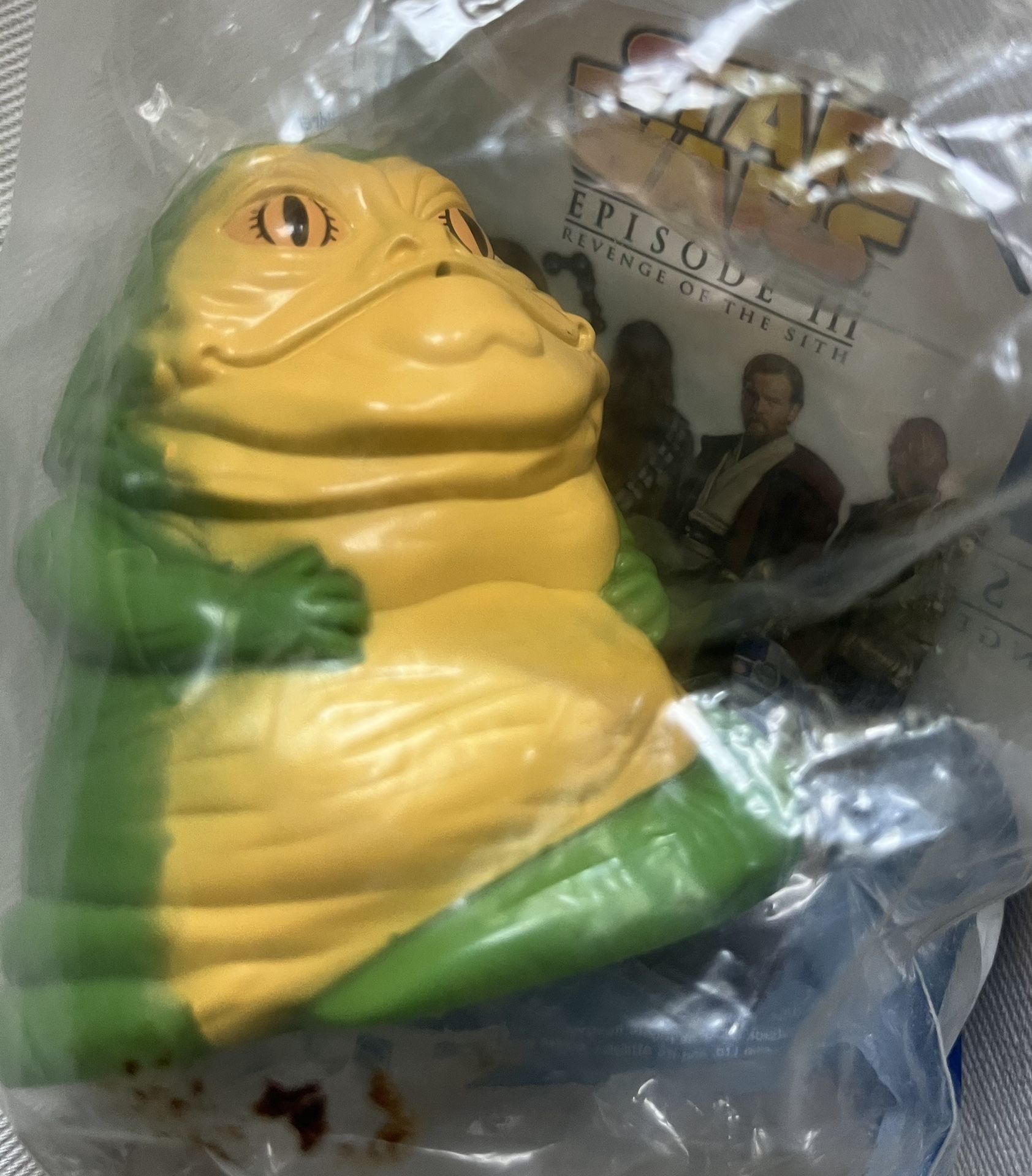 Vintage 2005 Star Wars Burger King Jabba The Hutt Collectible Toy Figure