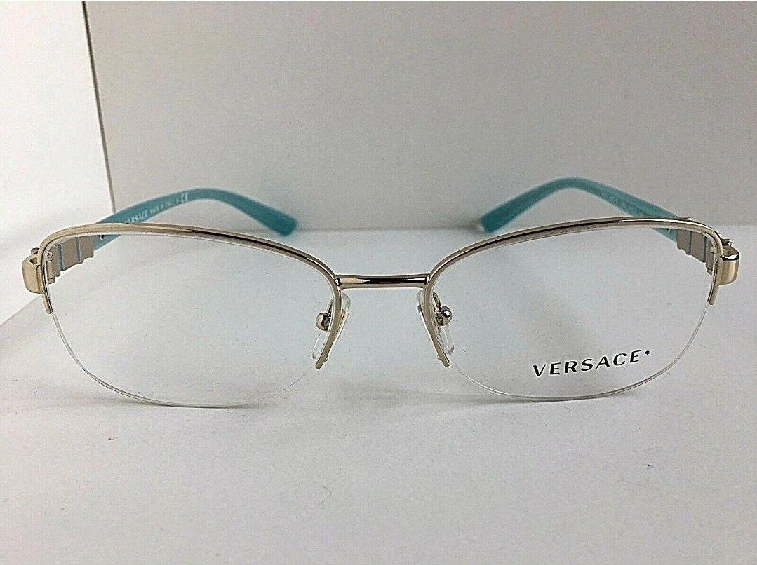 Versace Mod.3012-B 54mm Semi-Rimless Gold Women's Eyeglasses Italy Case Included