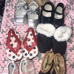 EUC Baby Girl Shoe & Boot Lot