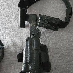 Duty Belt With Glock Holster
