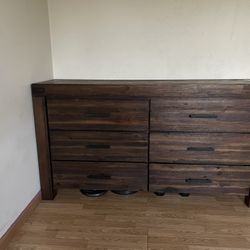 Brown Wood Storage Dresser