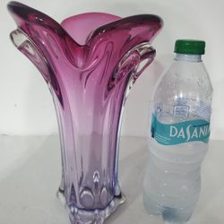 Amethyst Hand-blown Vase Art