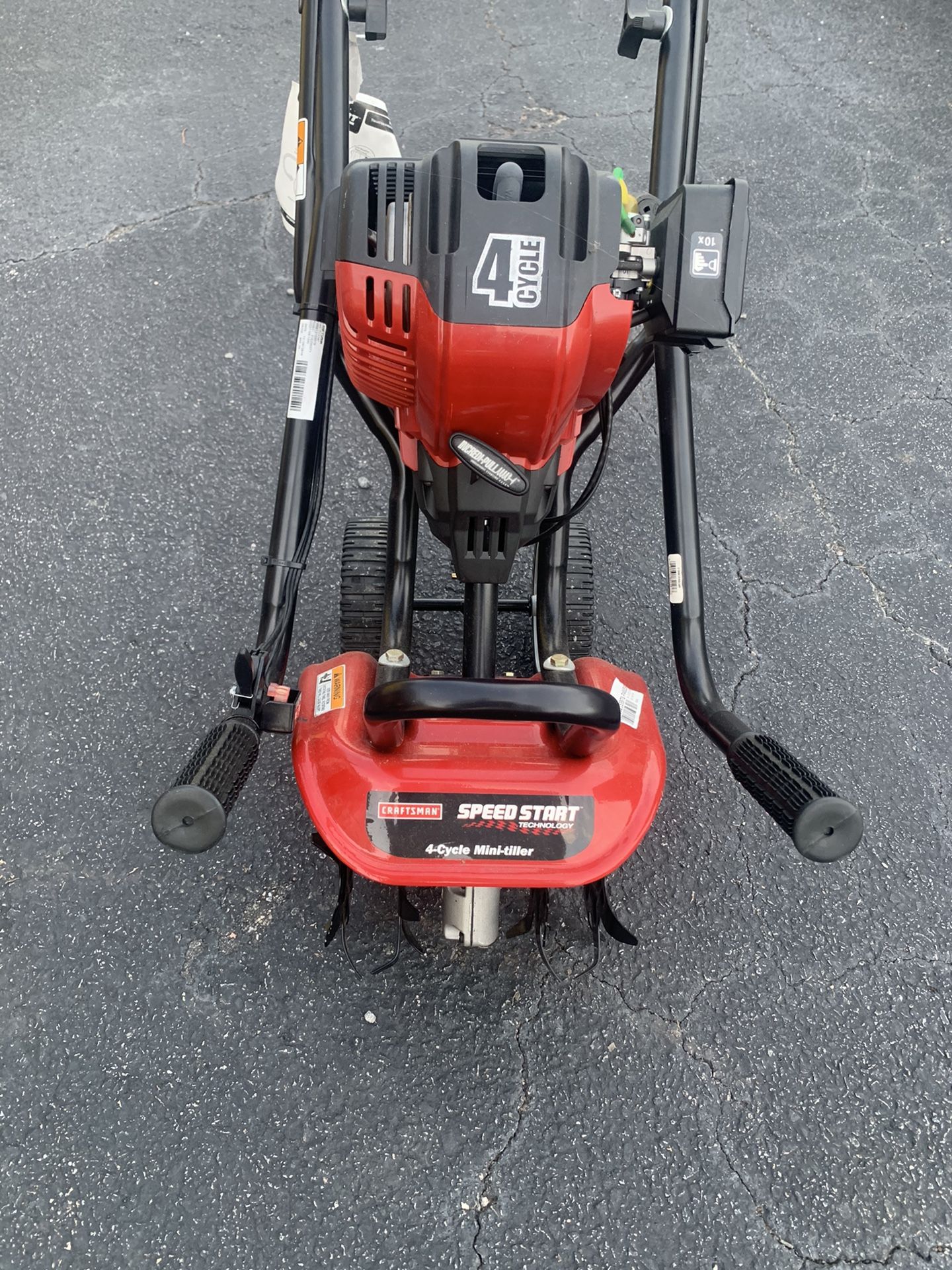 Brand new craftsman 4 cycle mini tiller