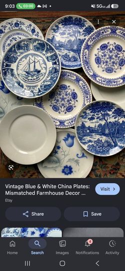 China plate set with fettuccine recipe