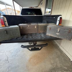 Metal tool box portable vintage tackle