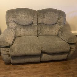 set of 3 new gray reclining chairs