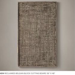 RESTORATION HARDWARE RECLAIMED BELGIAN BLOCK WALL  DECOR ART