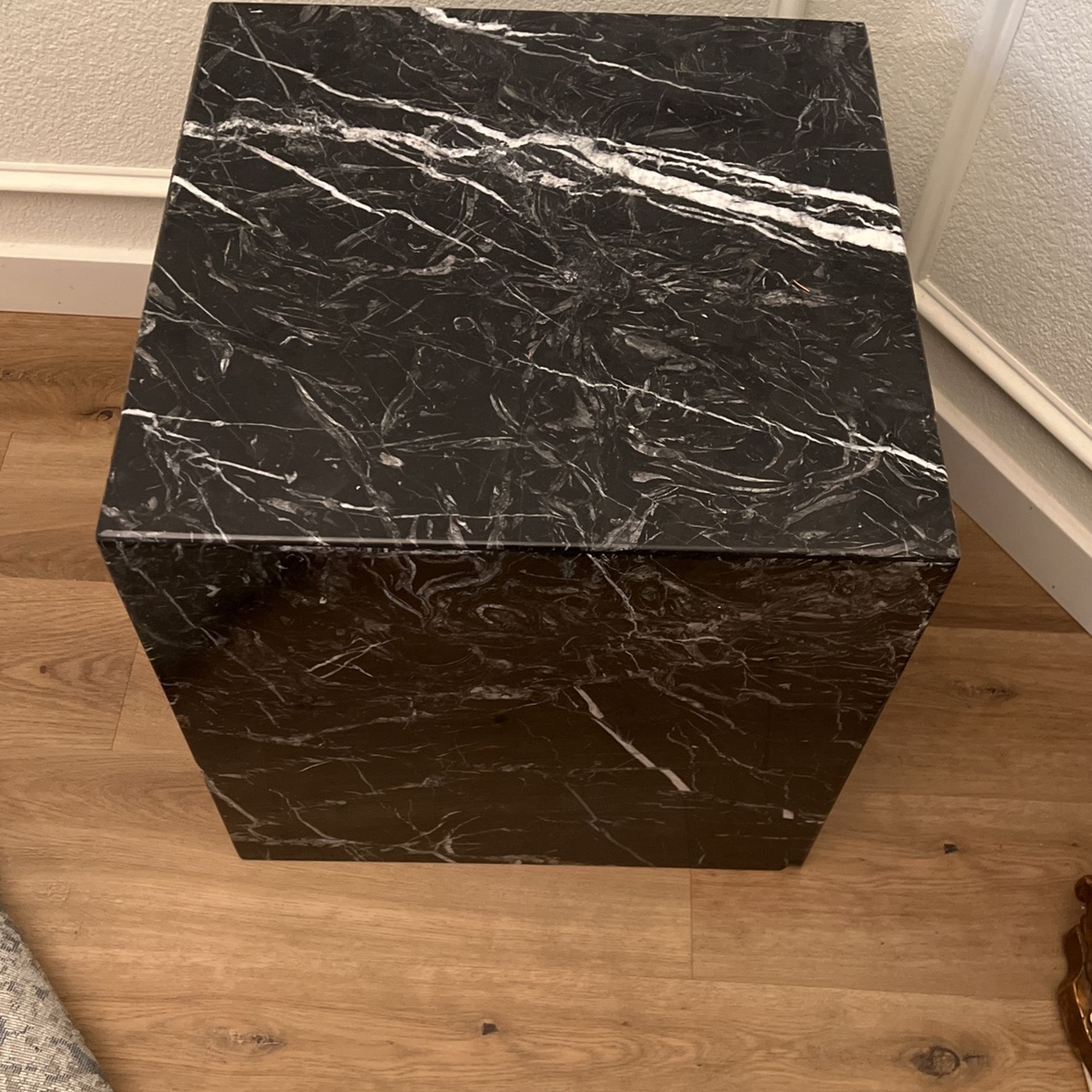 Real Marble Side Table