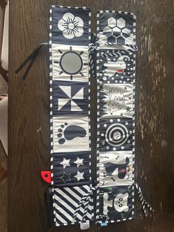 Black and white baby contrast soft cloth book