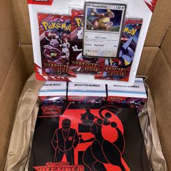 Destined Rivals Pokemon Cards. Etb Booster Bundle 3 Pack Blister