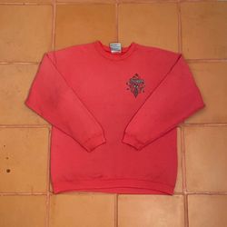 Quiksilver rare grail 90’s Dagger Faded Pink Sweatshirt Size Large Made In Canada