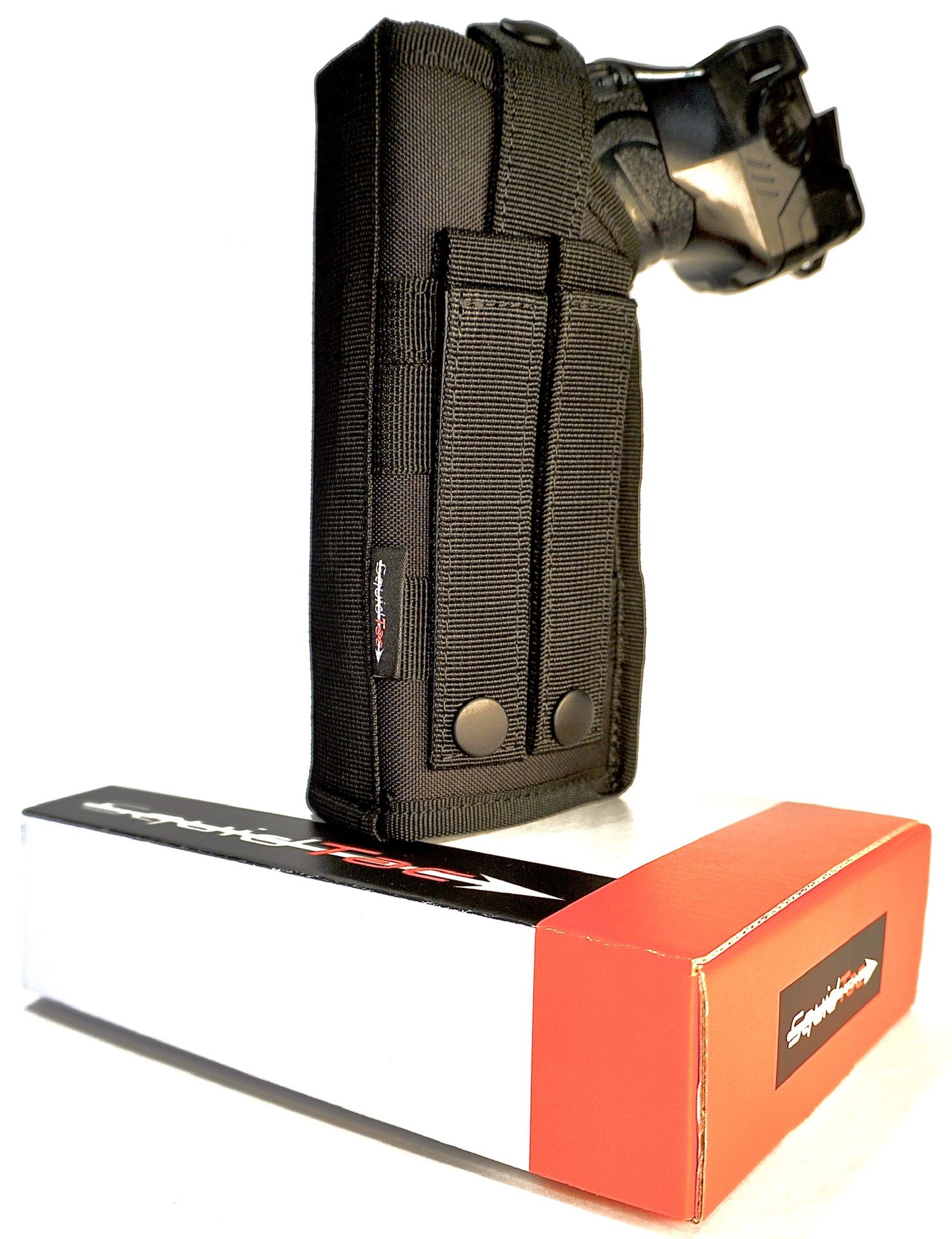 SquidTac Molle Taser Holster | X26P/X26 / Taser 7/ Taser Pulse | for Police Military Security | Level 2 Retention | New Updated Heavy-Duty Snap Butto