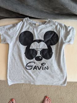 "Gavin" 4T Disney Mickey Shirt FREE
