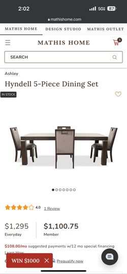 BRAND NEW Mathis Brothers 5 Piece Dining Set for Sale in Oklahoma City, OK  - OfferUp