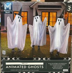 Member's Mark Pre-Lit Animated Ghosts, Set of 3