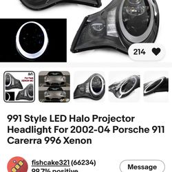 991 Style Halo Lights For 996 Porsche Carrera 