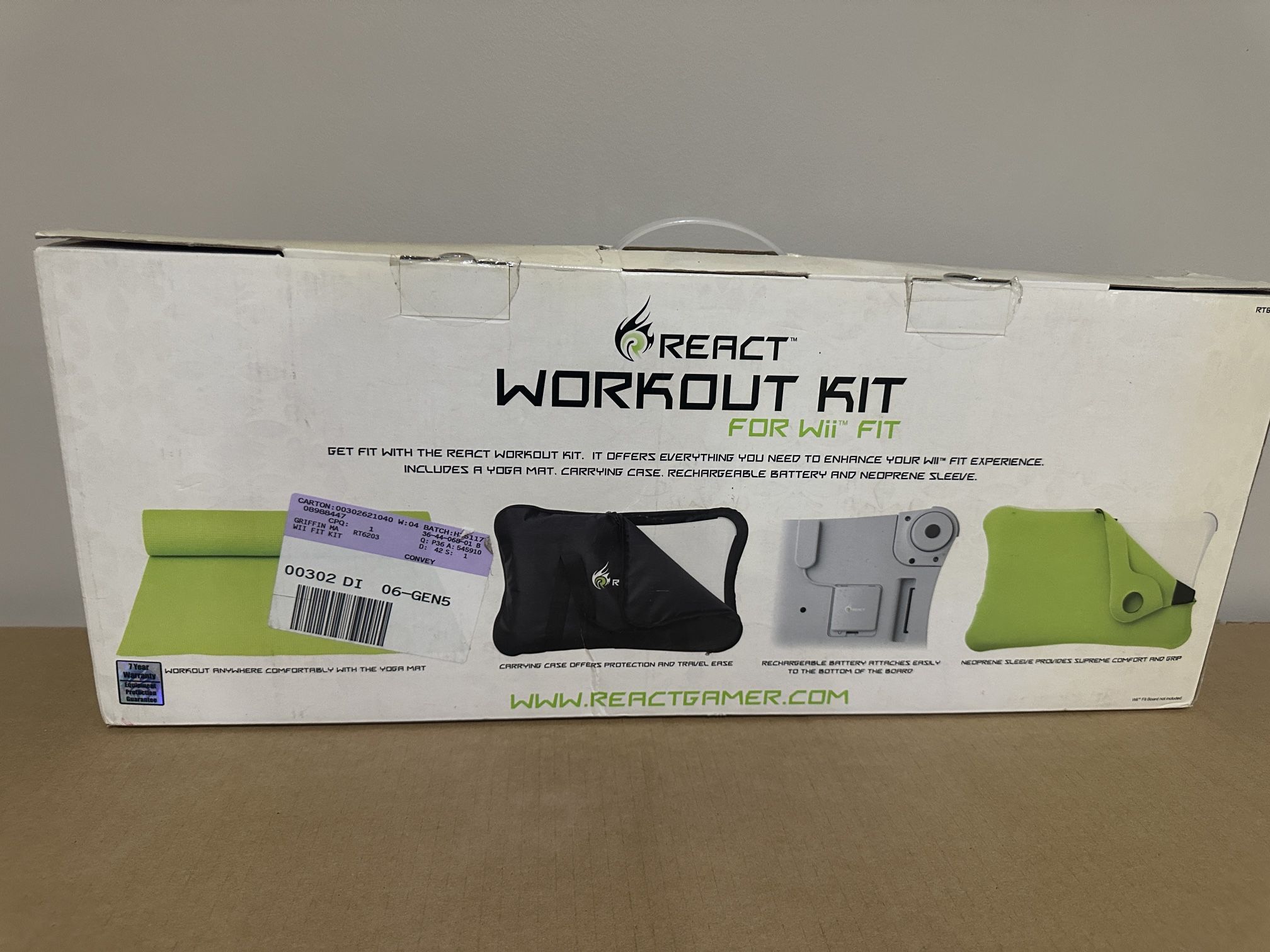 React Workout Kit for Wii Fit NOS (Wii Fit Board Not Included)