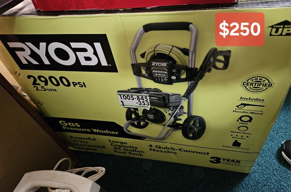 Ryobi Pressure Washer 2900 Psi