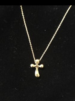 Tiffany gold cross