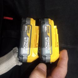 2 DeWalt Power Stack Batteries