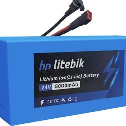 New 24v 8AH Ebike/Scooter Battery and Charger. 