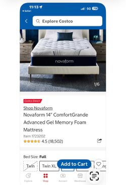 Nufoam 14 inch mattress