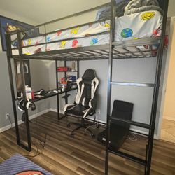 Full Size Bunk Bed With Desk 