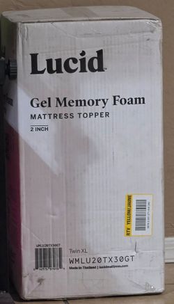 Lucid Gel Memory Foam Mattress Topper