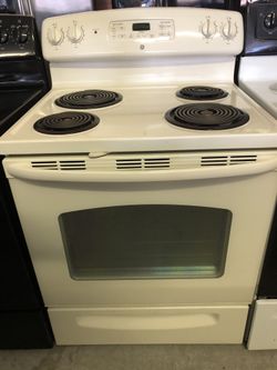 Gorgeous Bisque Coil Top Stove