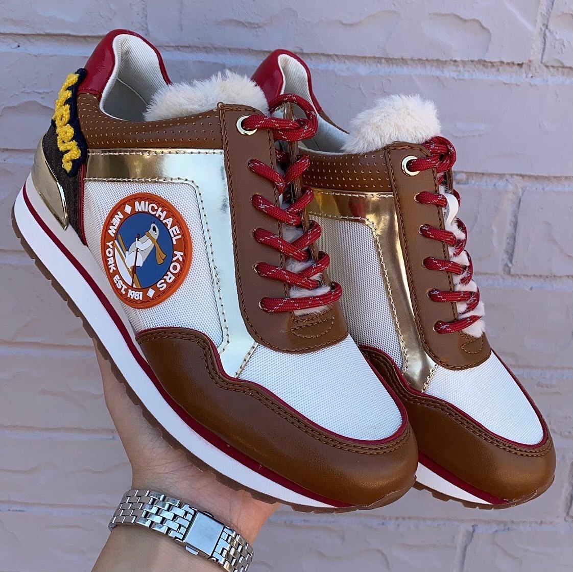 Michael Kors Maddy Trainer Canvas Shoes