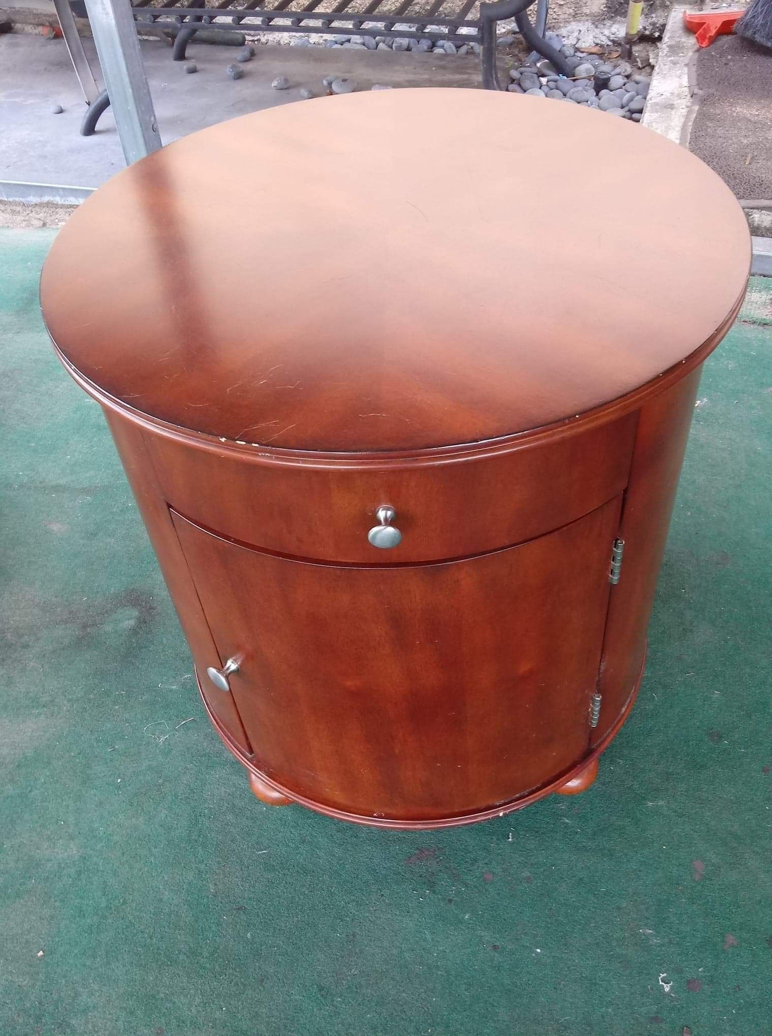 Brewster Barrel End Table