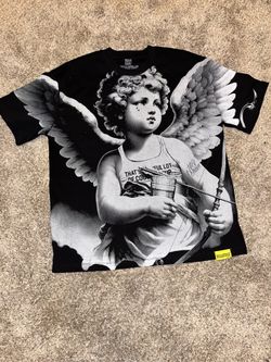 Black & White Angel Graphic Tee