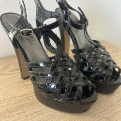 Madden Girl Black Heels Size 8m