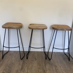 Wooden Bar Stools 