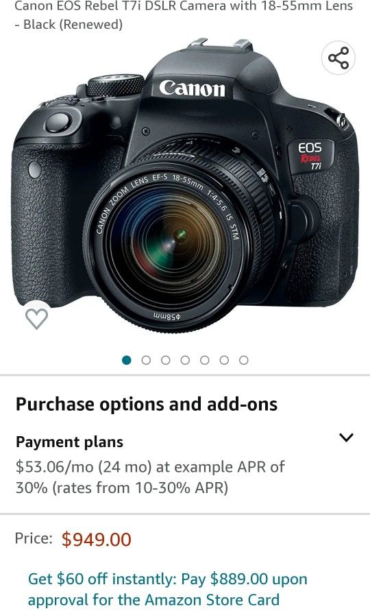 Canon EOS Rebel T7i