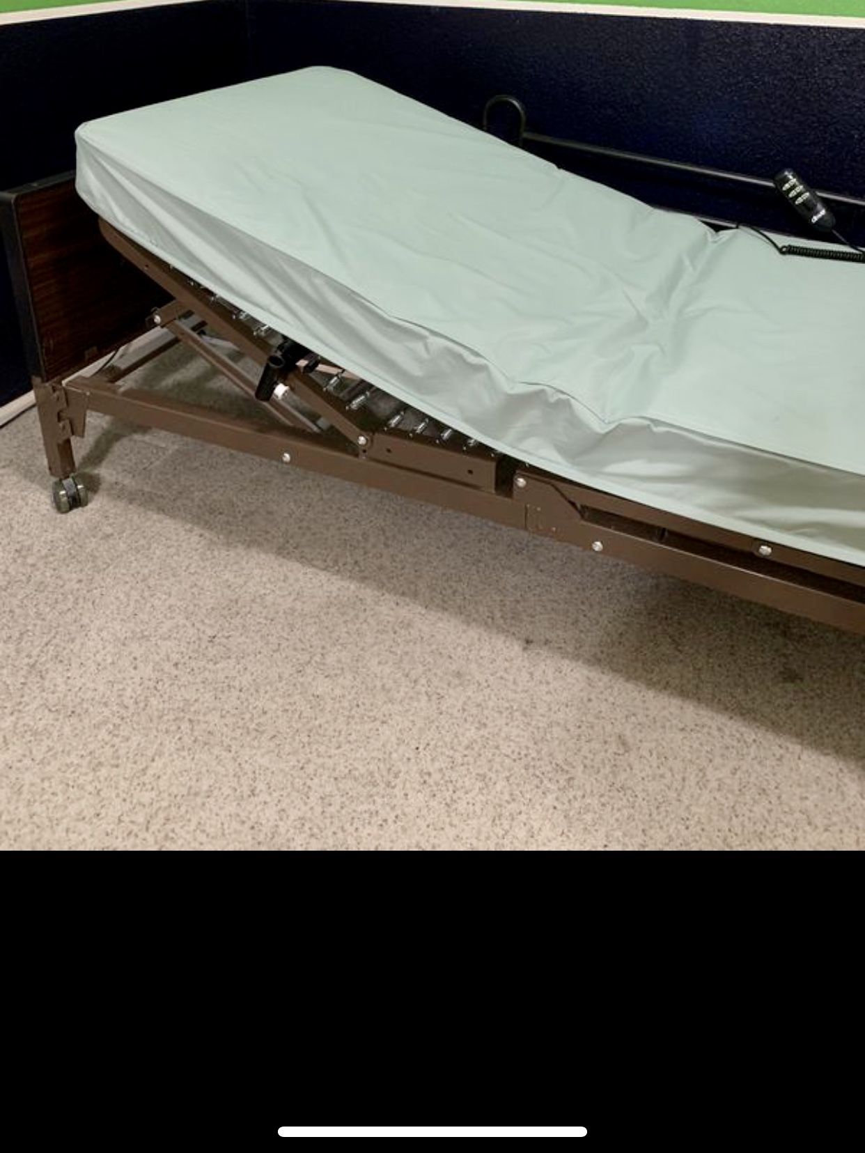 Full Electric Hospital Bed, Drive brand, model 15033/15541, mattress