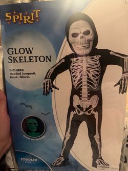 Glow skeleton costume