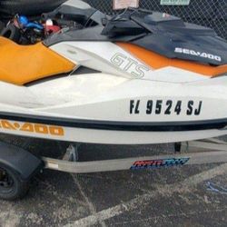 Sea doo 2016 gts 130 se with 120 hours 2 key one low speed security ,trailer aluminum continental in good condition good tires  light ,axles ,nice jet