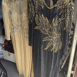 Lot Of 16 BEAUTIFUL Beaded Evening Gowns.  $70 For The While LOT!
