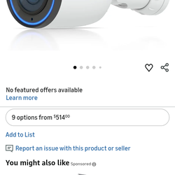 Ubiquiti UVC-G6-Pro-Bullet-W (White)