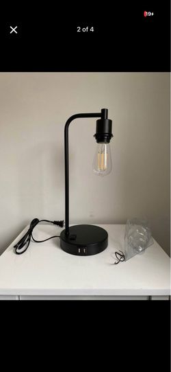 3 mode Bright LAMP Touch Table Bedside nightstand Motion Sensor USB Mayte Black No Shade