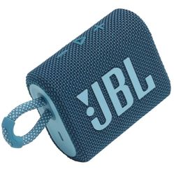 New 
JBL Go 3 
Portable Waterproof 
Bluetooth Speaker (Blue) 
JBLGO3BLUAM