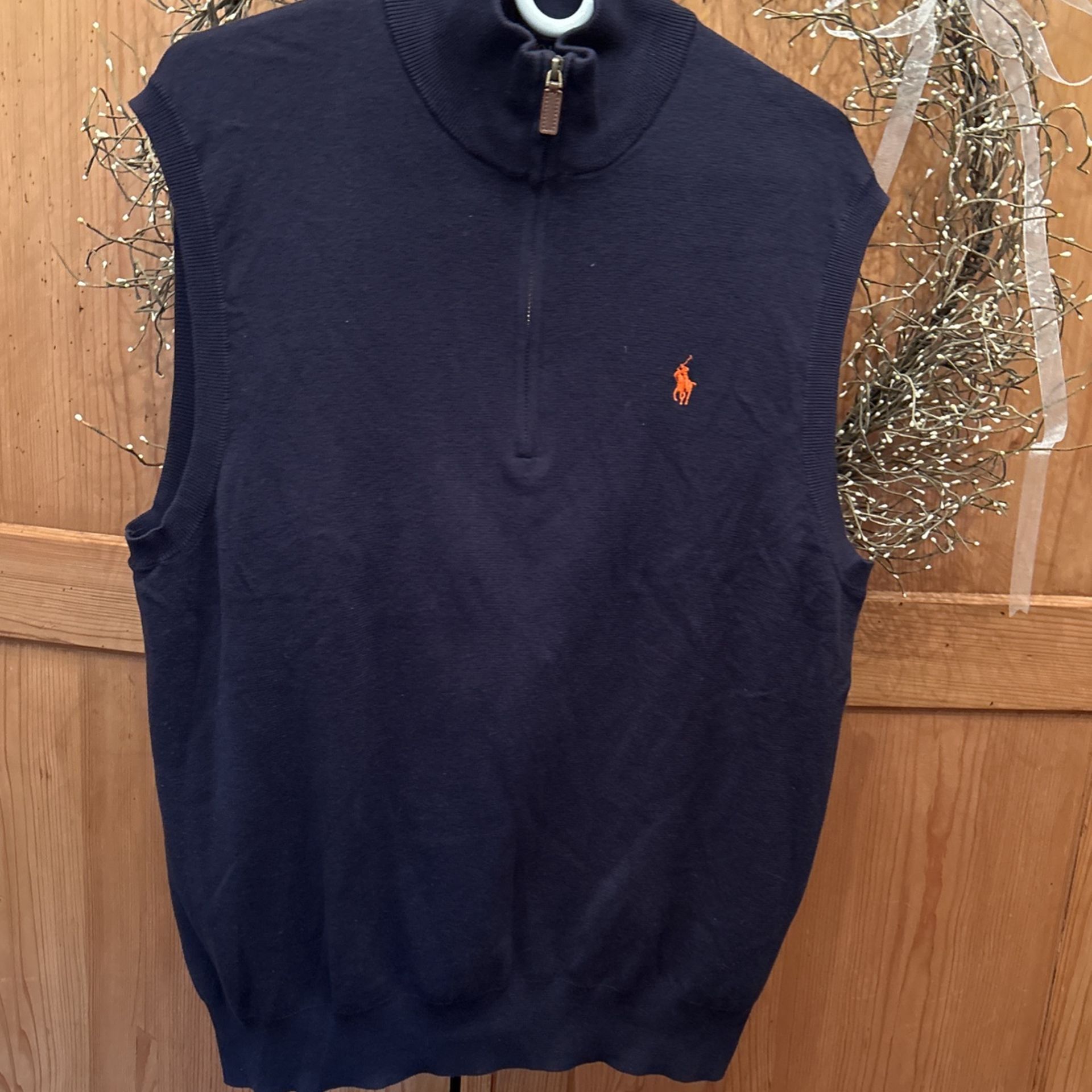2 Ralph Lauren  Items- Sweater Vest & Sweat Shirt 