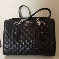 Guess Black  Patent Leather Purse! Women's Handbag By Guess. •OBO•